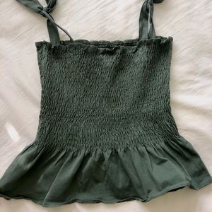 H&M olive green top